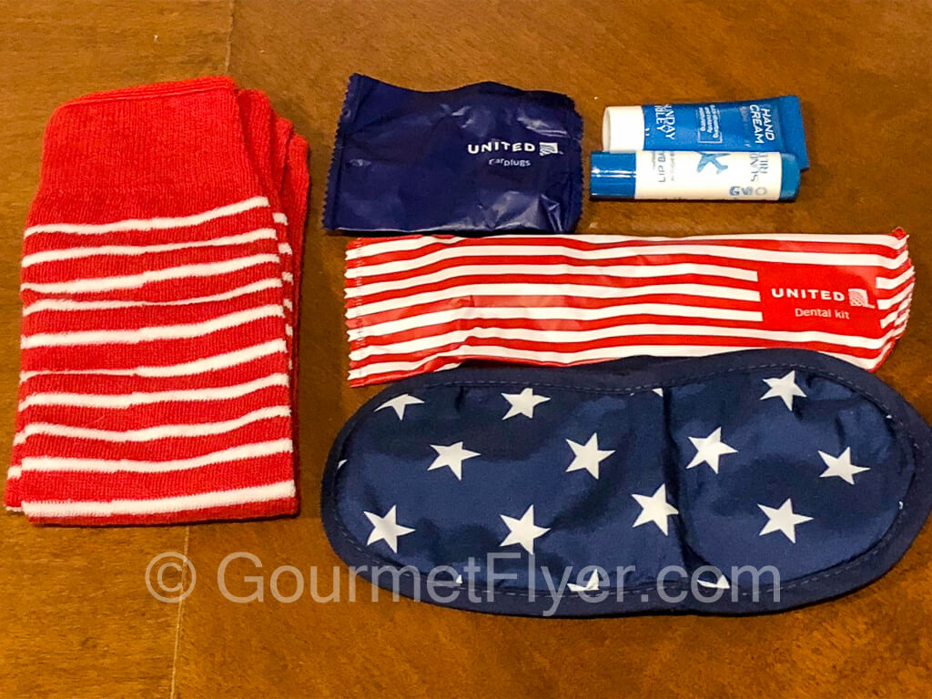 Contents of the amenity kit