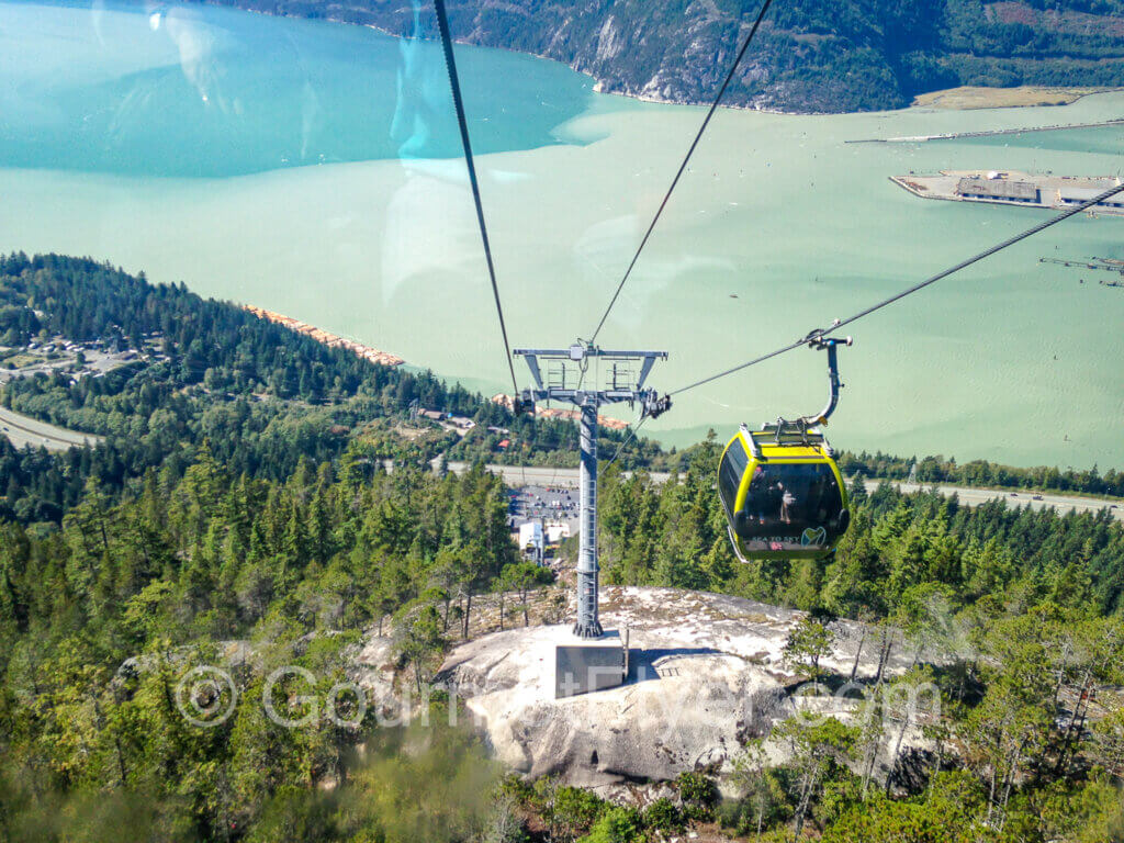 Gondola on the way up.