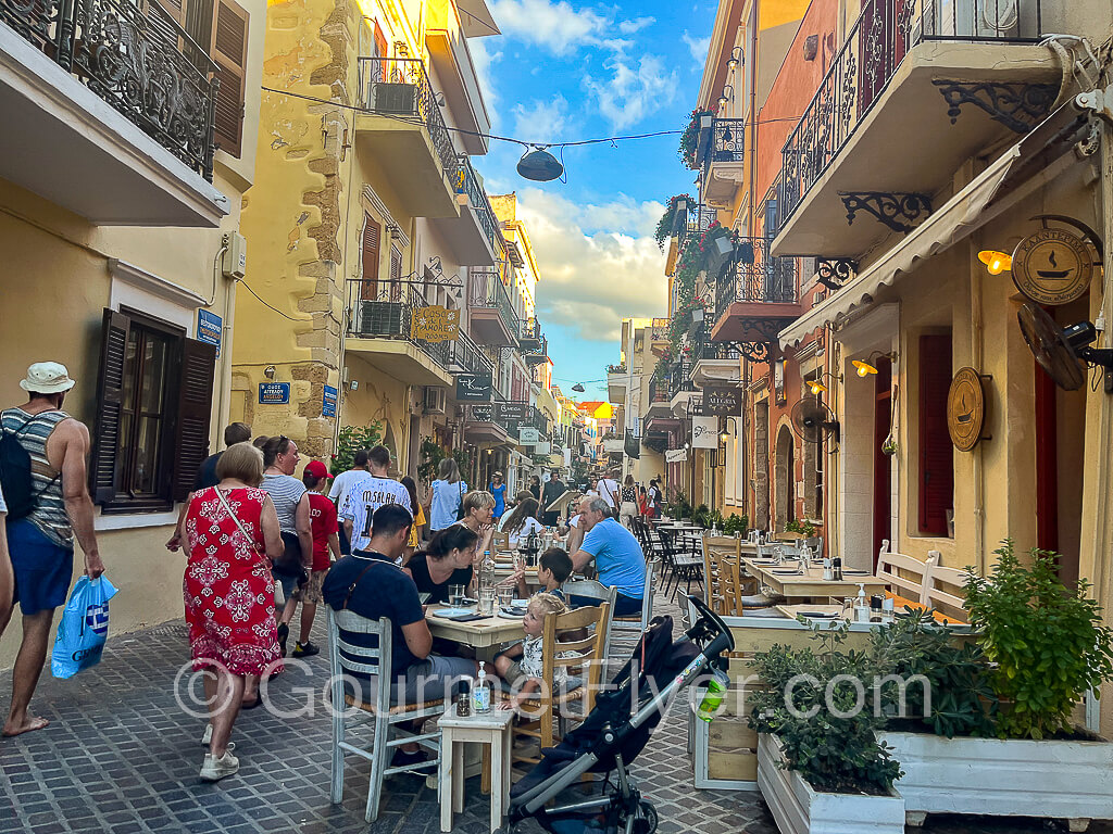 Street of Old Town lined with traditional buildings on both sides.