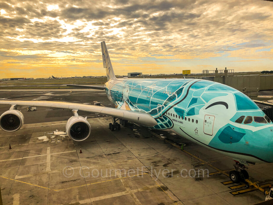 Review: ANA Premium Economy HNL – NRT Airbus A380 – Gourmet Flyer