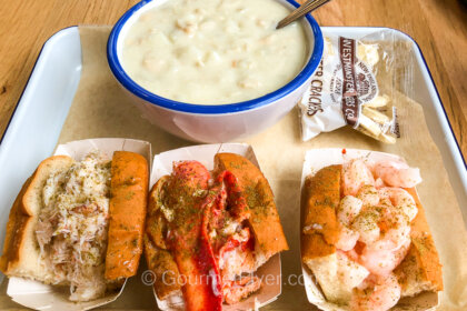 The best places to eat in Seattle feature a bowl of clam chowder accompanied by crab, lobster, and shrimp rolls.